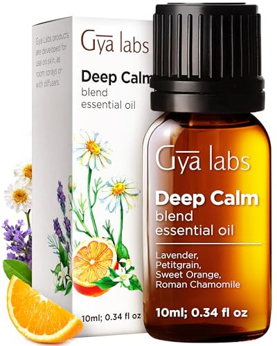 Gya Labs Deep Calm Essential Oil Blend For Relaxation & Emotional Balance - 0.34 Fl Oz - Calm Aromatherapy Oils For Diffusers Humidifiers Aromatherapy - Suitable For Work Home Or Personal Use