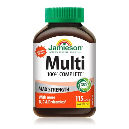 Jamieson 100 Complete Multivitamin Max Strength Formula 115 Caplets