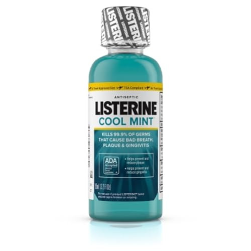 Listerine Adult Antiseptic Mouthwash Cool Mint 3.2 Ounce (Pack Of 24)