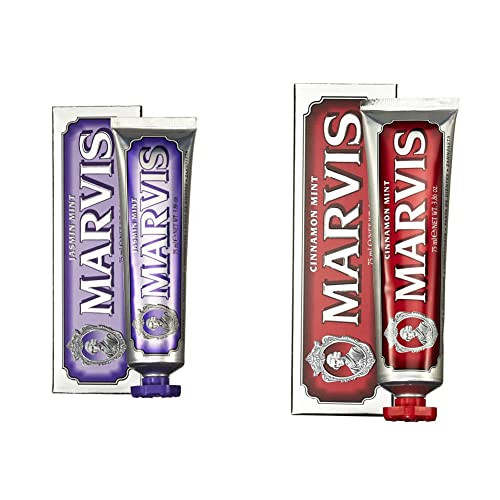 Marvis Jasmin Mint And Cinnamon Mint Toothpaste Set 3.8 Oz
