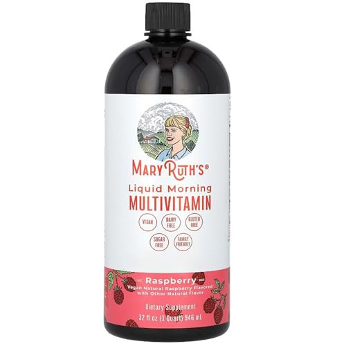 Maryruth'S Multivitamin Multimineral For Women Men & Kids By Maryruth'S No Added Sugar Vegan Liquid Vitamins For Adults & Kids Mens Womens Multivitamin Energy & Beauty Booster Non-Gmo 32 Fl Oz