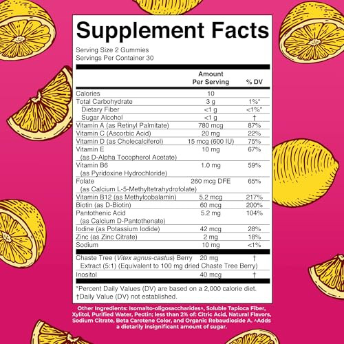 Maryruth'S Multivitamin For Women 40 Sugar Free Vegan Womens Vitamins Immune Support Daily Women'S Multivitamin Chasteberry Hair Skin And Nail Gummy Vitamins For Women 60 Count