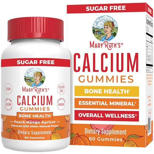 Maryruth'S Maryruth Organics Calcium Supplement Sugar Free Calcium Gummies For Women And Men Ages 14 Strong Bones And Teeth Essential Mineral Vegan Gluten Free 60 Count