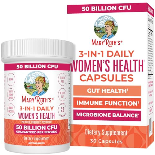 Maryruth'S 3-In-1 Daily Health Probiotics For Women Hormone Support & Gut Health Supplement For Women Women S Probiotic 50 Billion Cfu Vegan 30 Ct