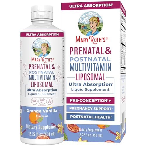 Maryruth'S Maryruth Organics Prenatal & Postnatal Multivitamin For Women Sugar Free Formulated For Pre-Conception Pregnancy & Nursing Prenatal Vitamins Vegan Non-Gmo Gluten Free 30 Servings