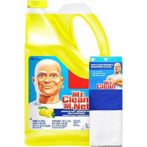 Mr. Clean Multi-Surfaces Summer Citrus Liquid Cleaner 176 Fl Oz With Easy Clean Cleaning Cloth