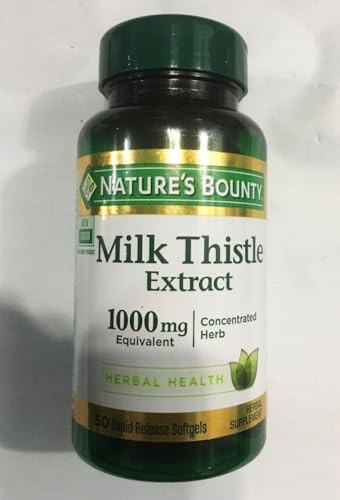 Nature'S Bounty Milk Thistle 1000Mg 50 Softgels (Pack Of 2)