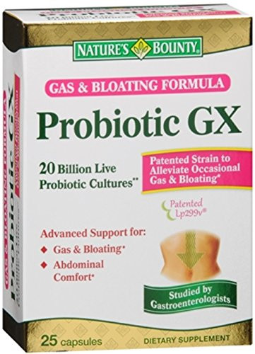 Nature'S Bounty Probiotic Gx Gas & Bloating Formula Capsules 25 Ea (Pack Of 3)
