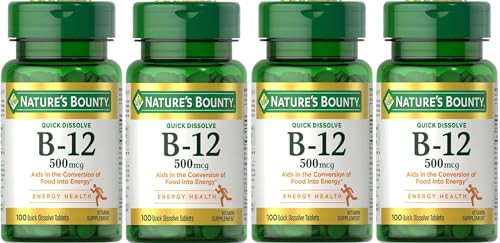 Nature'S Bounty Vitamin B-12 500 Mcg 100 Ea (Pack Of 4)
