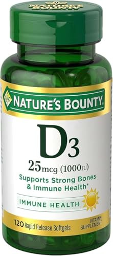 Nature'S Bounty Vitamin D3 1000 Iu Immune Health 120 Softgels ( Pack Of 1 )