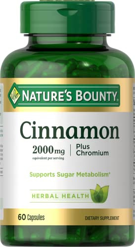 Nature'S Bounty Cinnamon Plus Chromium Capsules 60 Count