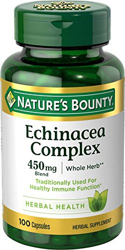 Nature'S Bounty Echinacea Complex Herbal Supplement Supports Immune Health 450 Mg 100 Capsules