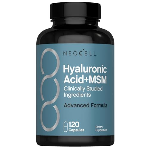 Neocell Hyaluronic Acid With Msm 1000Mg 120 Capsules Advanced Formula Supplement Clinically Studied Ingredients