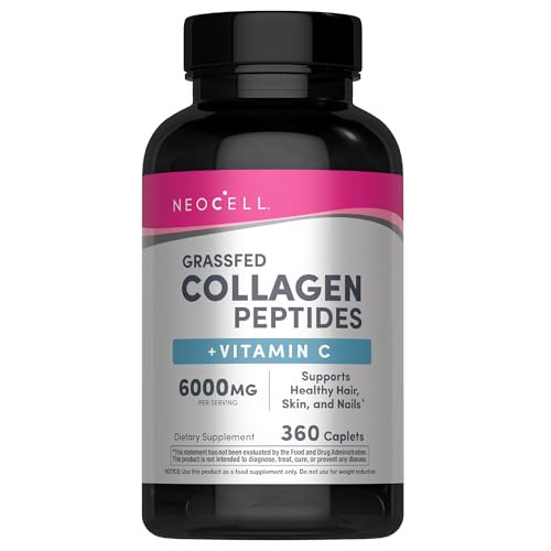 Neocell Collagen Peptides Pills 360 Caplets With Vitamin C Supplement For Women And Men