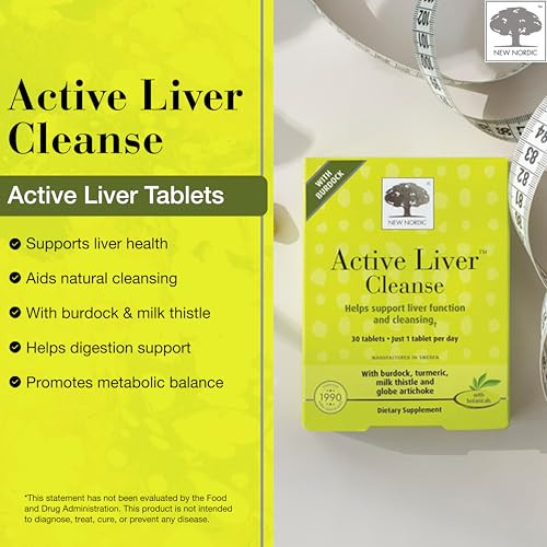 New Nordic Active Liver Cleanse 30 Day Supply Cleansing Support 30 Tablets (Pack Of 1)