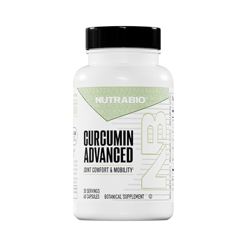 Nutrabio Curcumin Advanced Digestion & Joint Support Complex With Bromelain Ginger Root Extract Bioperine And Astragin 60 Vegetable Capsules