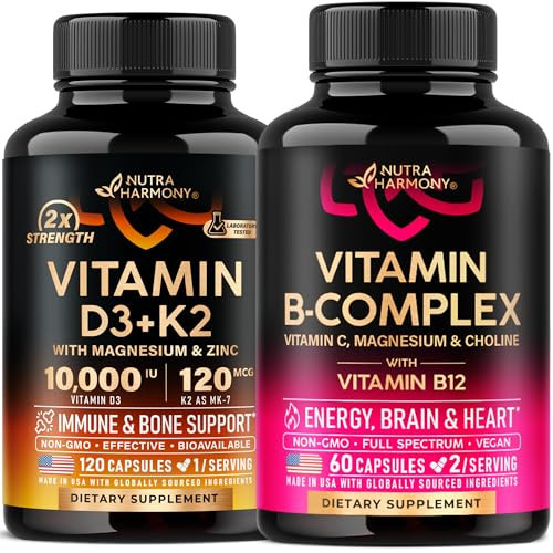 Nutraharmony Vitamin B Complex & Vitamin D3 K2 Capsules