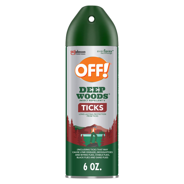 Off Deep Woods Insect Repellent Aerosol Bug Spray With Long Lasting Protection From Ticks And Listed Bugs 6 Ounce (Pack Of 1)
