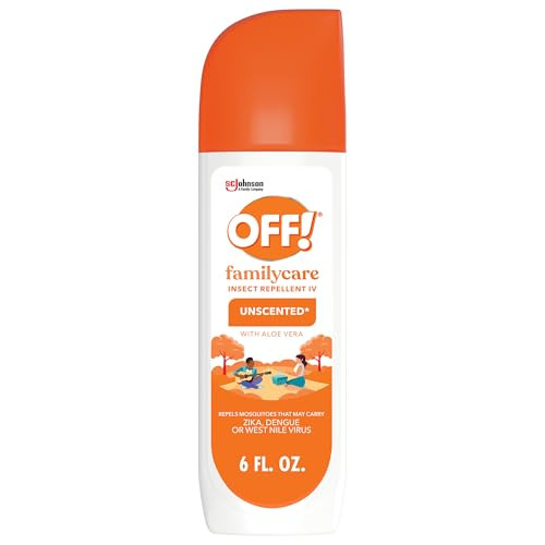 Off Familycare Insect & Mosquito Repellent Spritz Unscented Bug Spray With Aloe-Vera 7 Deet 6 Oz