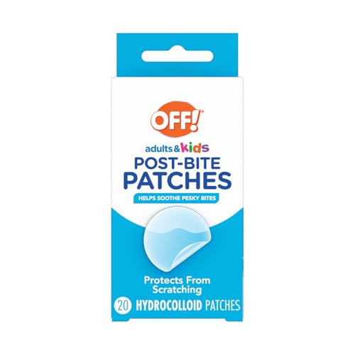 Off Post-Bug Bite Itch Relief Patches For Adults & Kids Anti-Itch Hydrocolloid Soothing Patches Latex Free 20 Count