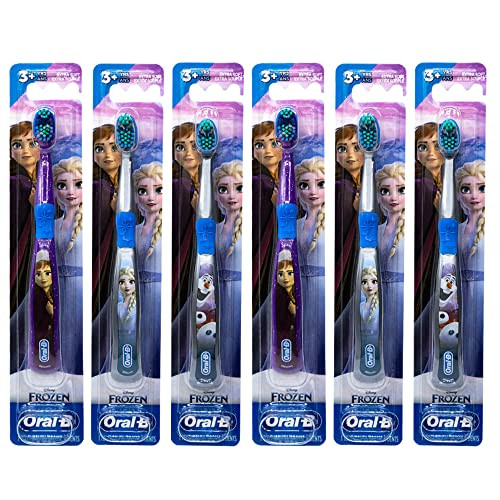 Oral-B Disney Frozen Toothbrush 3 Yrs Extra Soft (Characters Vary) - Pack Of 6
