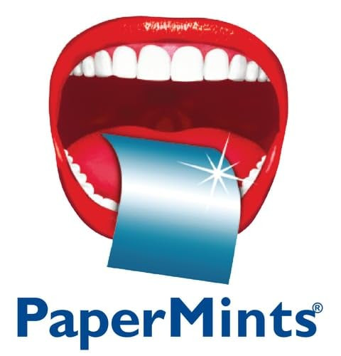 Papermints Instant Fresh Breath Strips For Bad Breath 6 Pack Of 24 Strips. Cool Mint Strips For Extreme Bad Breath Treatment For Adults. Breath Freshener Strips
