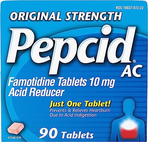Pepcid Ac Tablets Original Strength 90 Tablets (Pack Of 2)