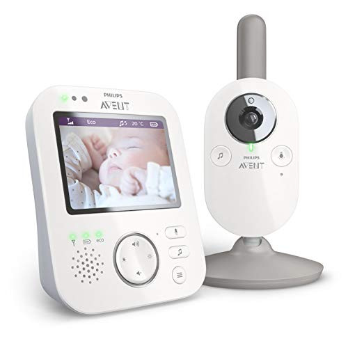 Philips Avent Digital Baby Monitor With Camera And Audio 3.5 Display Baby Camera Monitor With 2-Way Talk Night Vision Temperature 980Ft Range Video Baby Monitor With No Wi-Fi Lullabies