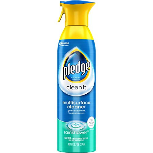 Pledge Multi-Surface Everyday Cleaner With Glade Rainshower (Aerosol 9.7-Ounce)Pack Of 6