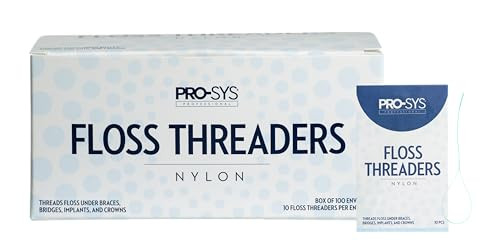 Pro-Sys Dental Floss Threaders 1000 Count (100 Envelopes With 10 Threaders Each)