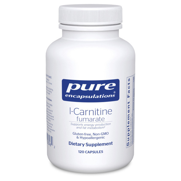 Pure Encapsulations L-Carnitine Fumarate Hypoallergenic Supplement Support For Enhanced Muscle 120 Capsules