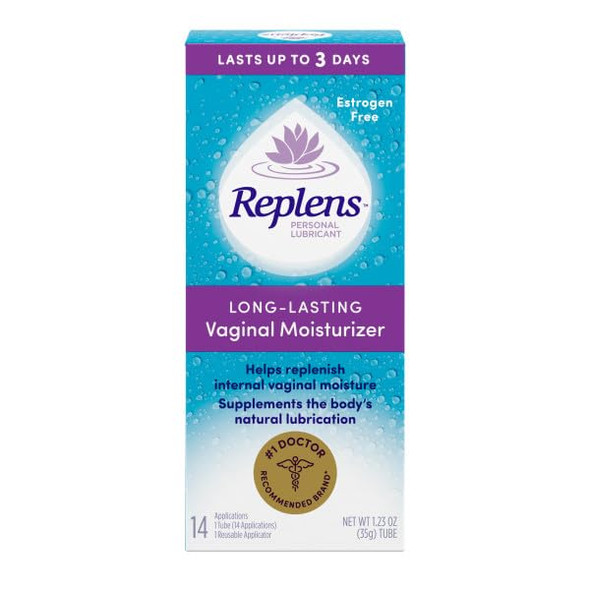 Replens Long-Lasting Vaginal Moisturizer With Reusable Applicator 14 Count 4 Pack