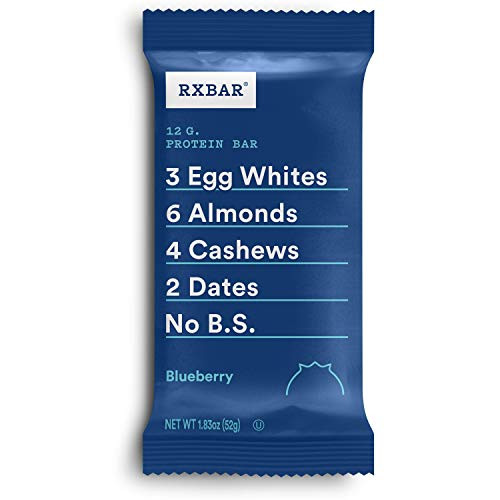Rxbar Blueberry Protein Bar High Protein Snack Gluten Free Pack Of 24