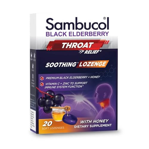 Sambucol Black Elderberry Pastilles 20 Count - Pack Of 4