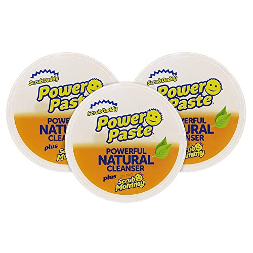 Scrub Daddy Powerpaste All Purpose Cleaning Paste Kit - Natural Cleanser Dye Free Scrub Mommy - 1 Count ( 3 Pack)