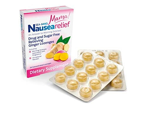 Sea-Band Ginger Mama Lozenges Drug And Sugar Free For Motion Sickness And Nausea Relief