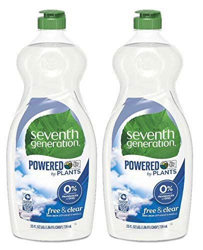Seventh Generation Dish Liquid - 25 Oz - Free & Clear 2 Pk
