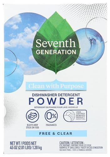 Seventh Generation Automatic Dishwashing Powder Free & Clear 45 Oz