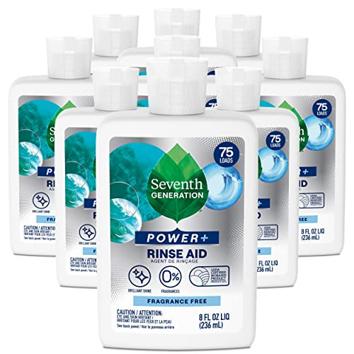 Seventh Generation Power Dishwasher Rinse Aid Fragrance Free 8 Fl Oz (Pack Of 9)