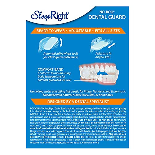 Sleepright Ultra-Comfort Dental Guard Premium Night Guard For Teeth Grinding & Clenching Soft No Boil Mouth Guard Non-Toxic Bpa-Free For Adults