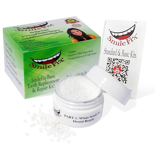 Smile Fix Smilefix Basic Dental Repair - For Missing Or Damaged Teeth - Fix Gaps Missing Teeth Spaces Broken Tooth Repairs - Fast & Easy - Confident Smiles - Bf Products - Durable Compound