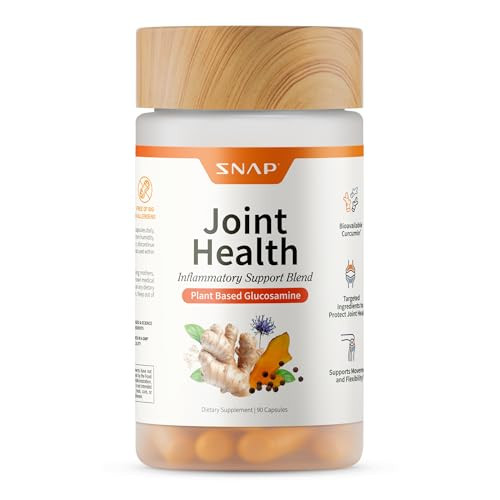 Snap Supplements Joint Health Support Supplement Plant Based Glucosamine & Msm Supplement Joint Supplement To Support Movement Flexibility And Strength Joint Support Supplement 90 Capsules