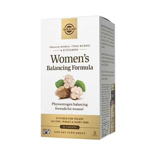 Solgar Women'S Balancing Formula 60 Tablets - Pueraria Mirifica - Phytoestrogen Balancing Formula Energy Metabolism Nervous System Health - Vegan Gluten-Free Dairy Free Kosher 60 Servings