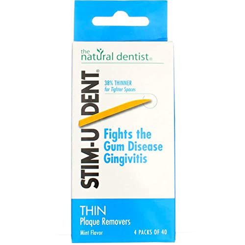 Stim-U-Dent The Natural Dentist Plaque Removers Stim U Dent Thin 160 Count