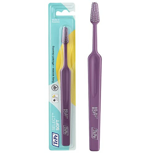 Tepe Select Soft Toothbrush Adult Soft-Bristle Toothbrush With Tapered Head And Angled Neck Pack Of 1