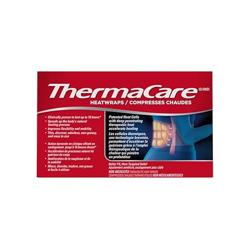 Thermacare Heatwraps Advance Back Pain Therapy Stretch Fit S-Xl 6 Count