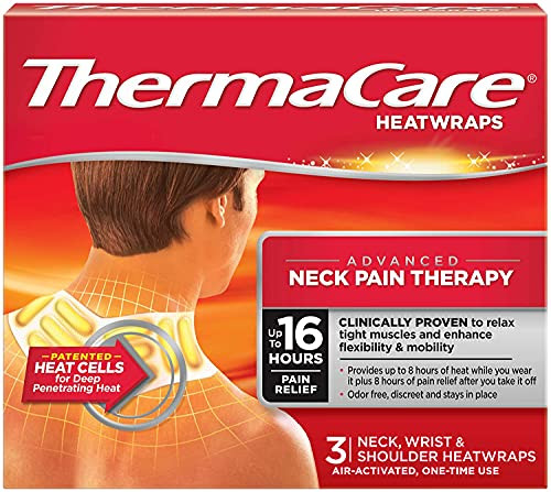 Thermacare Neck Shoulder And Wrist Heatwrap - 3 Count - Pack Of 8