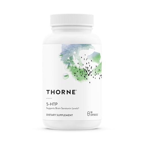 Thorne - 5-Htp - Contains Vitamin B6 - Serotonin Support For Sleep & Stress Management - 5-Hydroxytryptophan Supplement - Third-Party Certified - Gluten Dairy & Soy-Free 90 Capsules