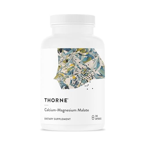 Thorne - Calcium-Magnesium Malate - Optimally Absorbed Magnesium & Calcium Mineral Supplement - Supports Bone Muscle Lung & Heart Health - Third-Party Certified - Dairy & Gluten-Free 240 Capsules