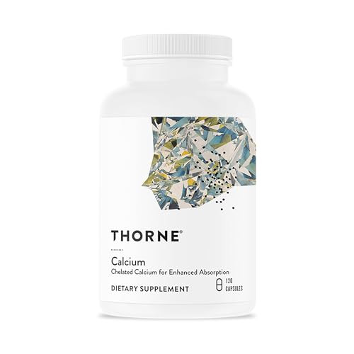 Thorne - Calcium - (Formerly Dicalcium Malate) - Chelated Calcium For Enhanced Absorption With Dimacal For Bone Density Support 120 Capsules